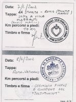 Timbri delle ultime tappe
(10253 bytes)