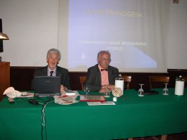 Rino Villani primo relatore, a sinistra, e
Giuliano Borgianelli secondo relatore, a destra