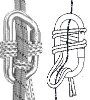 Il nodo Moschettone
(13541 bytes)