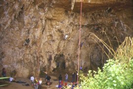 climbers alla grotta dell’Areonauta