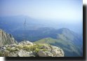 Panorama sul Vallone
delle Cornacchie e sulla
cresta dell’Arapietra
dalla terrazza del rifugio
Carlo Franchetti
(20111 bytes)