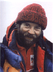 Renato Casarotto, in una delle sue ultime immagini (28298 bytes)
